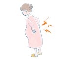 妊婦　腰痛　後ろ向き