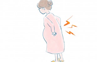 妊婦　腰痛　後ろ向き