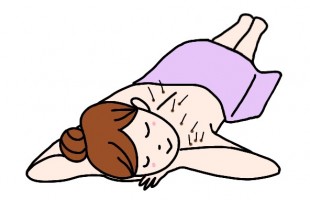 鍼　イラスト　女性