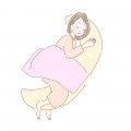 妊婦　抱き枕　寝ている