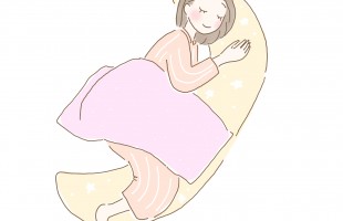 妊婦　抱き枕　寝ている