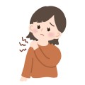 肩こりに悩む　女性