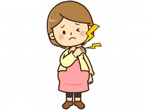 妊婦さん　肩